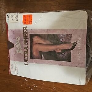 Vintage Pantyhose Grey Mist Super Sheer Size C